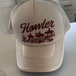 Cream and Red Men's Hat